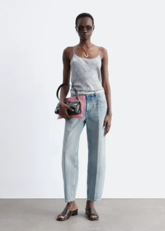 Gjennomsiktig satengjacquard-camisole