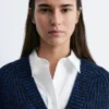 Grov ribbestrikket cardigan
