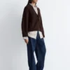 Grov ribbestrikket cardigan