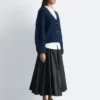 Grov ribbestrikket cardigan