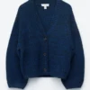 Grov ribbestrikket cardigan