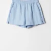 Jacquard-shorts med elastisk linning Jacquard-shorts med elastisk linning