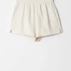 Jacquard-shorts med elastisk linning Jacquard-shorts med elastisk linning