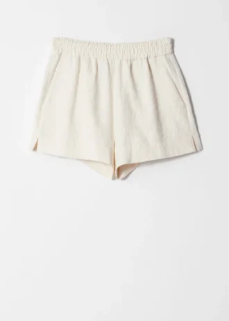 Jacquard-shorts med elastisk linning