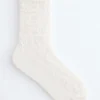 Jacquard-strikkede sokker