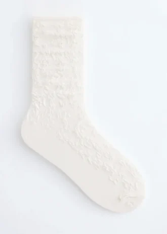 Jacquard-strikkede sokker