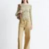Jeans med folddetaljer