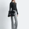 Jeans med nitter og vide jeans Jeans med nitter og vide jeans