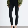 Jersey-leggings med pintuck