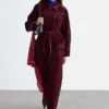 Jumpsuit i kordfløyel med belte Jumpsuit i kordfløyel med belte