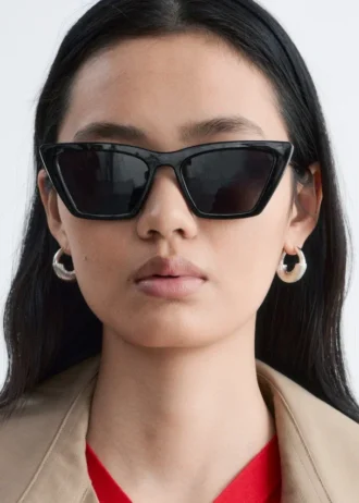 Kantete Cat Eye-solbriller