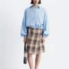 Knelang tartan-wrap-skjørt Knelang tartan-wrap-skjørt