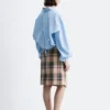 Knelang tartan-wrap-skjørt Knelang tartan-wrap-skjørt