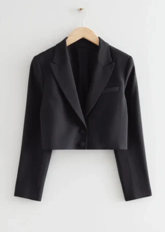 Kort blazer i ull