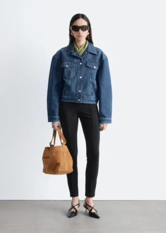Kort denimjakke