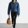 Kort denimjakke