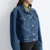 Kort denimjakke