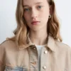 Kort overfarget denimjakke Kort overfarget denimjakke