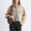 Kort overfarget denimjakke Kort overfarget denimjakke