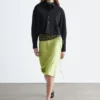 Kort oversized bomullsskjorte
