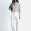 Kort oversized bomullsskjorte