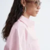 Kort oversized bomullsskjorte