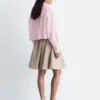 Kort oversized bomullsskjorte