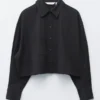 Kort oversized bomullsskjorte
