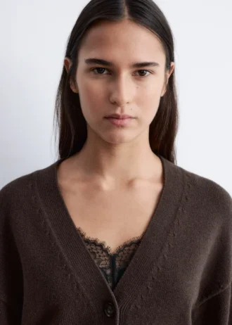 Kort strikket cardigan