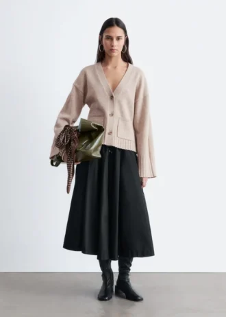 Kort strikket cardigan