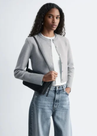 Kort, vendbar Cardigan