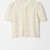 Kortærmet heklet Cardigan