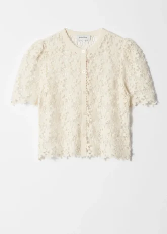 Kortærmet heklet Cardigan