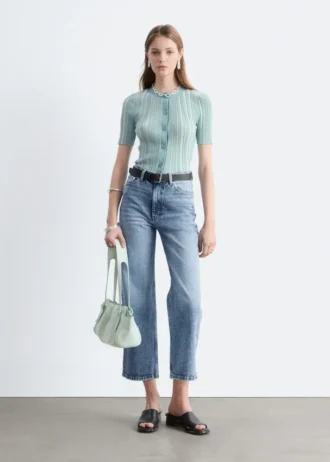 Korte jeans med vide jeans