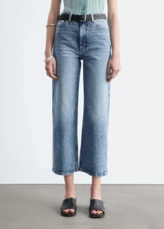 Korte jeans med vide jeans