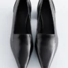 Lær Loafer Pumps