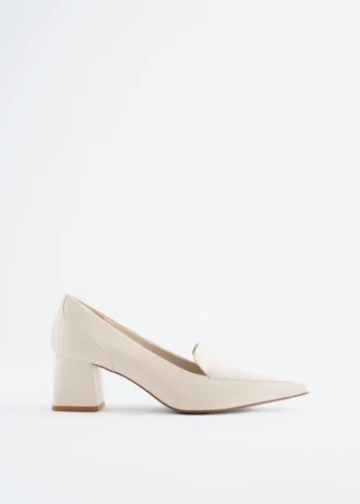Lær Loafer Pumps