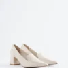 Lær Loafer Pumps