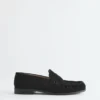 Lærpennyloafers