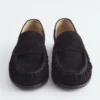 Lærpennyloafers