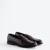 Lærpennyloafers