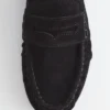 Lærpennyloafers