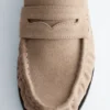 Lærpennyloafers