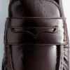 Lærpennyloafers