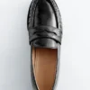 Lærpennyloafers