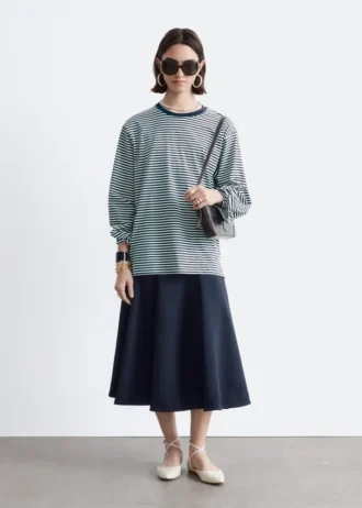 Langermet jersey-top