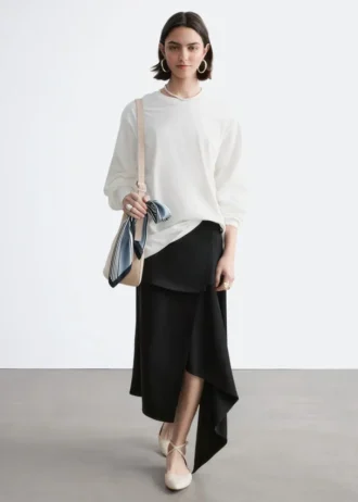 Langermet jersey-top