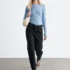Langermet jersey-top
