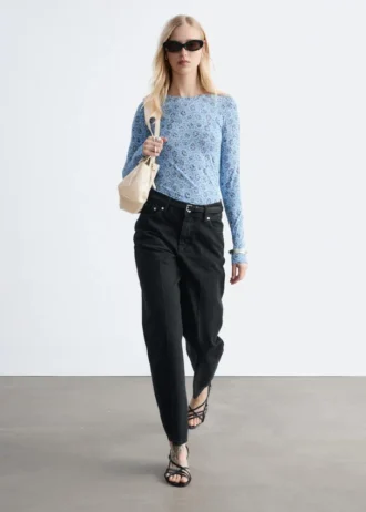 Langermet jersey-top