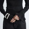 Langermet ribbet topp
